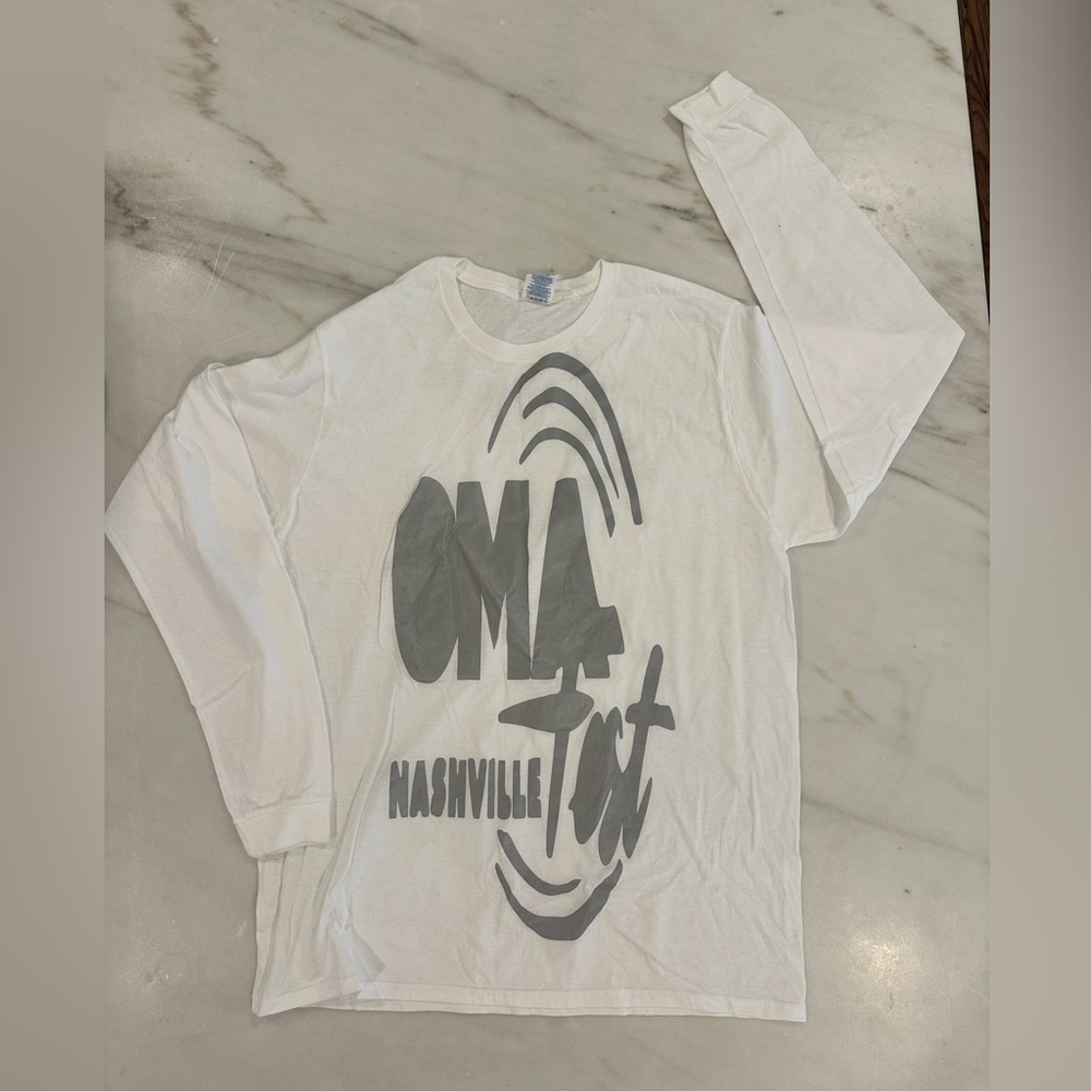 CMA Nashville White Long Sleeve Shirt brand new size large